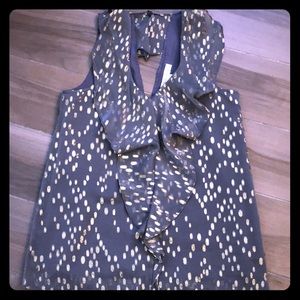 BCBG blouse v-neck sleeveless